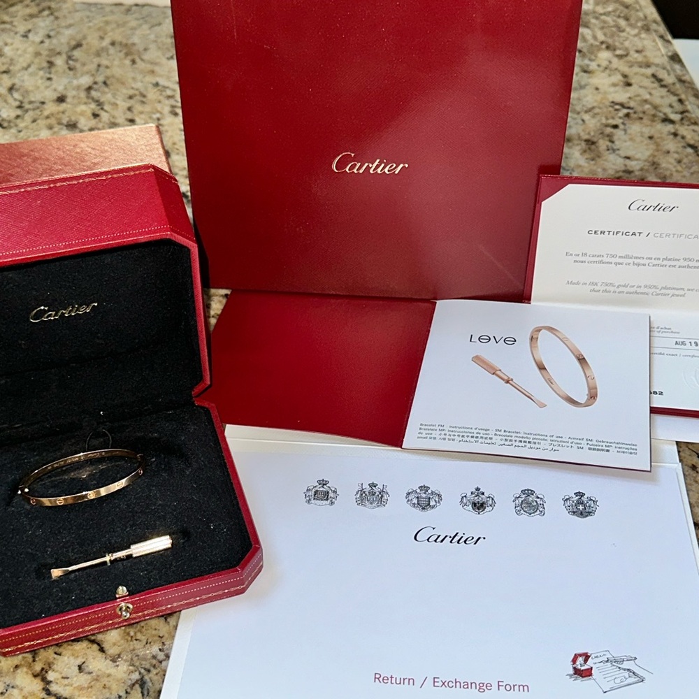 CARTIER LOVE BRACELET ROSE GOLD
